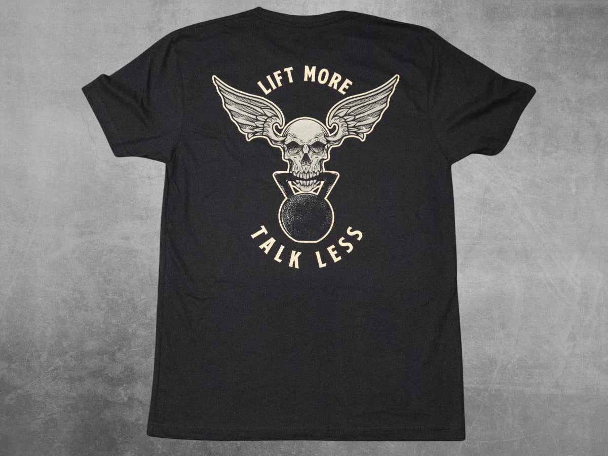 Black Lift More Talk Less T-Shirt (Men's)