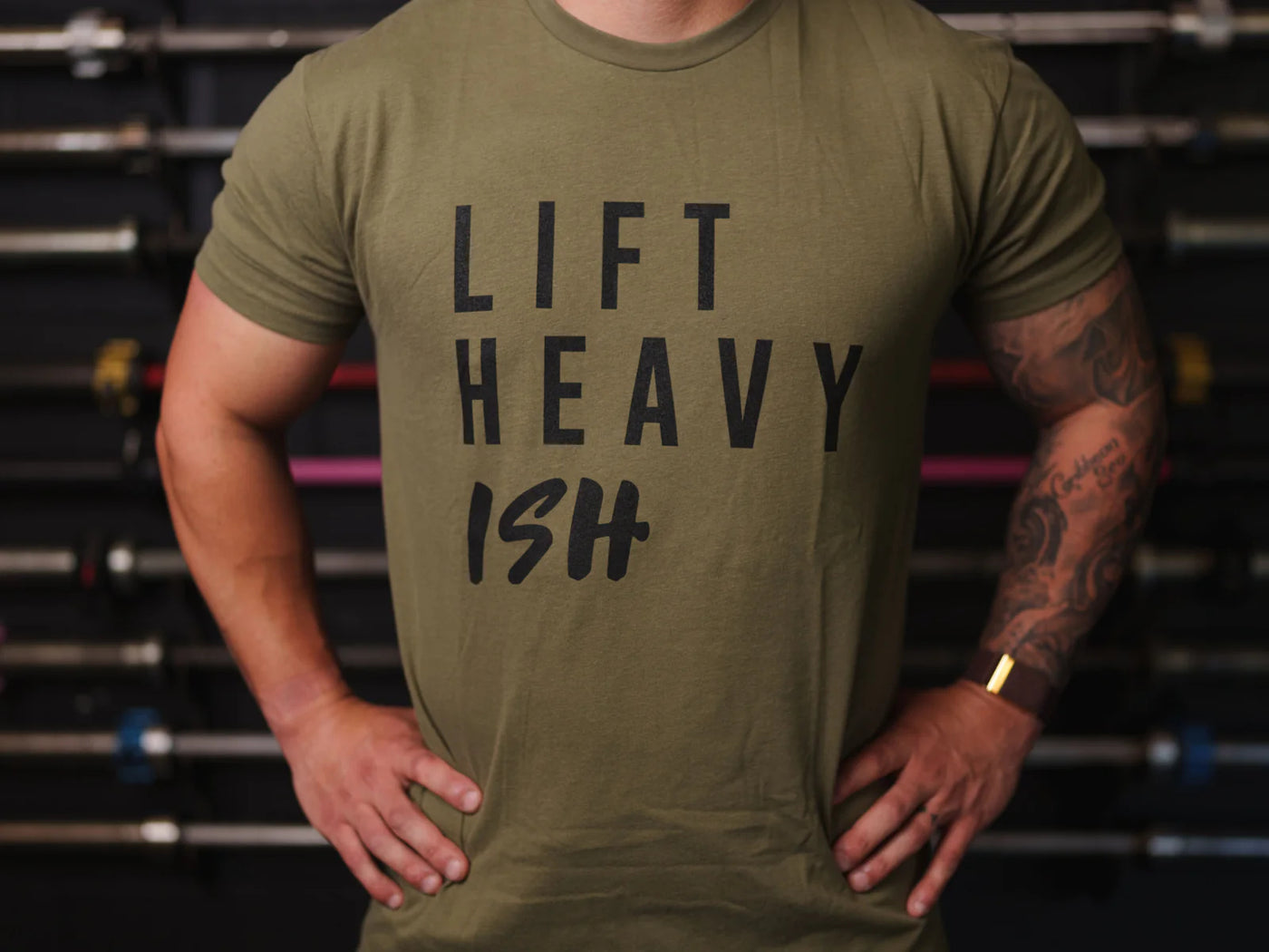 2POOD Lift Heavy Ish Green T-Shirt