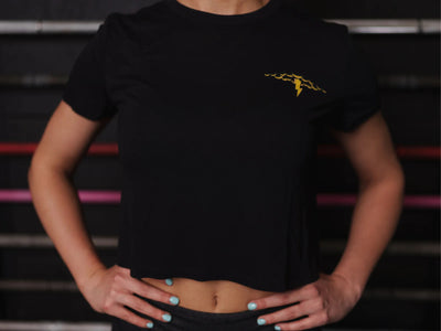 2POOD - Black Deeper Roots Crop Top