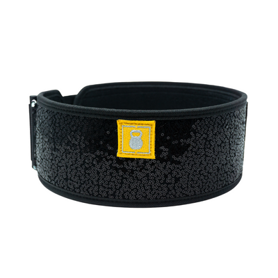 Black Magic (sparkle) 4" Weightlifting Belt - 2POOD