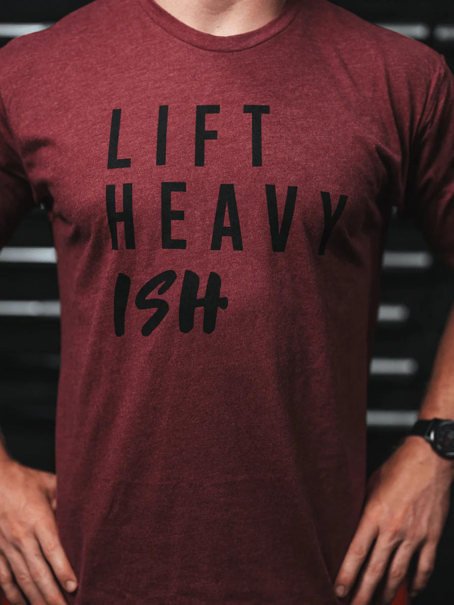 2POOD Lift Heavy Ish Maroon T-Shirt