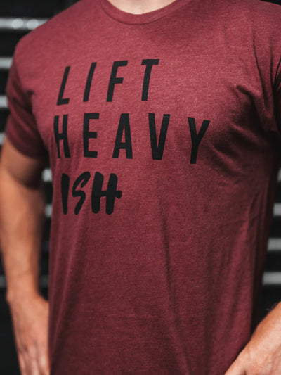 2POOD Lift Heavy Ish Maroon T-Shirt