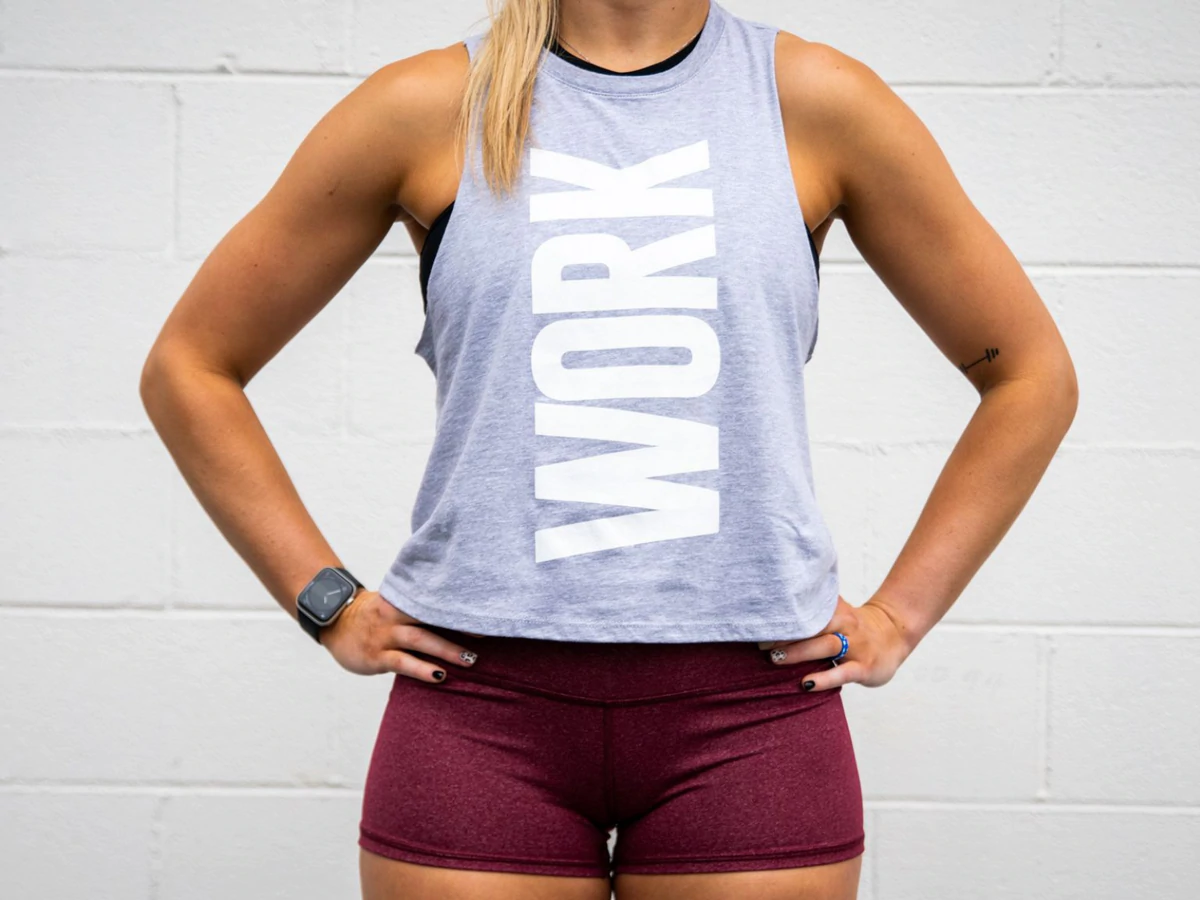 WORK Collection Light Grey Muscle Tank