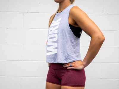 WORK Collection Light Grey Muscle Tank