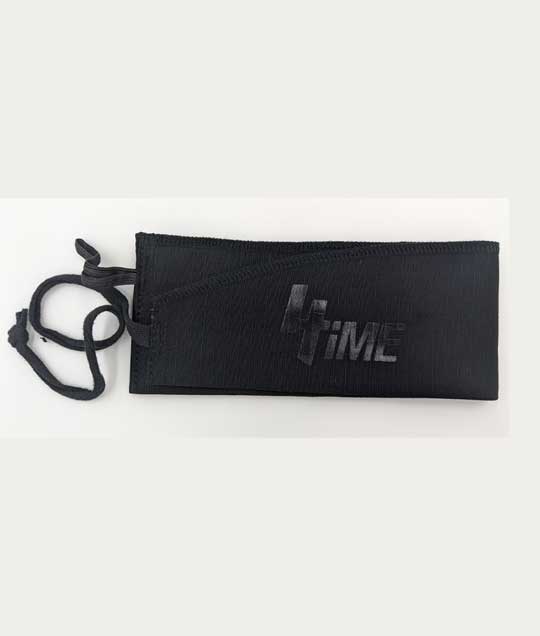 4Time Cloth Wrist Straps - Black On Black