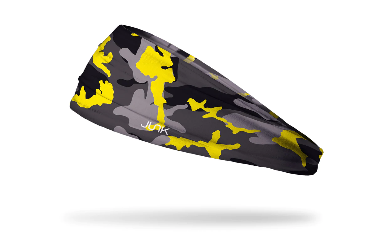 Junk Camo Pop Yellow Headband