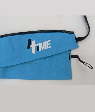 4Time Cloth Wrist Straps - Black on Blue