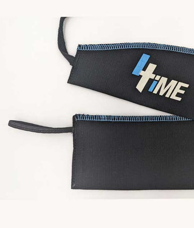 4Time Cloth Wrist Straps - Blue on Black