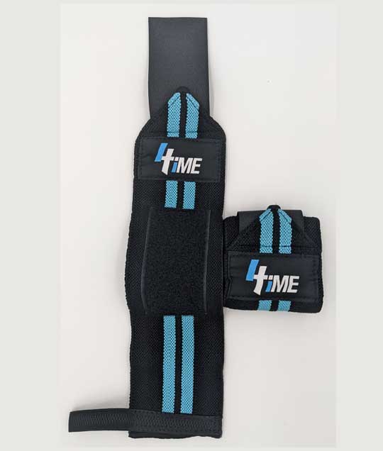 4Time Wrist Straps - Black On Blue